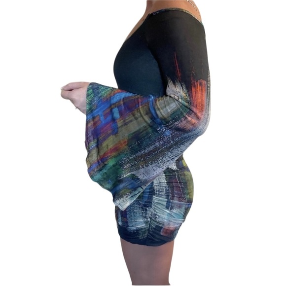 Jovani Mini One Shoulder Dress - Picture 4 of 6